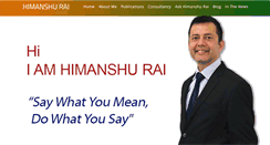 Desktop Screenshot of himanshurai.com